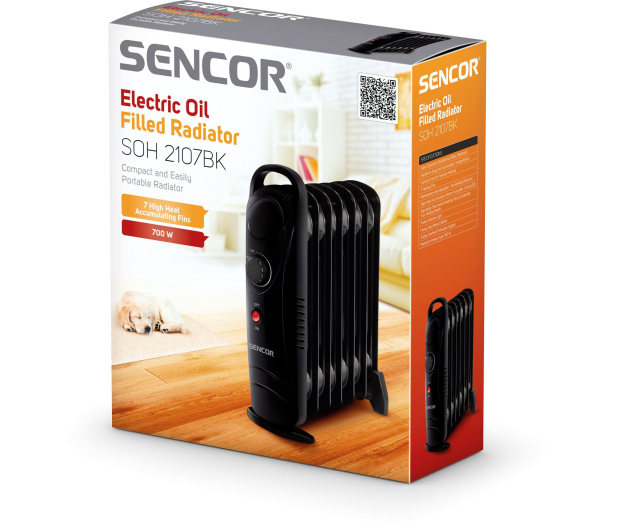 Sencor Elektryczny grzejnik olejowy SOH 2107BK - 1457709 - zdjęcie 7